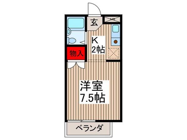 アンティマ－ルの物件間取画像